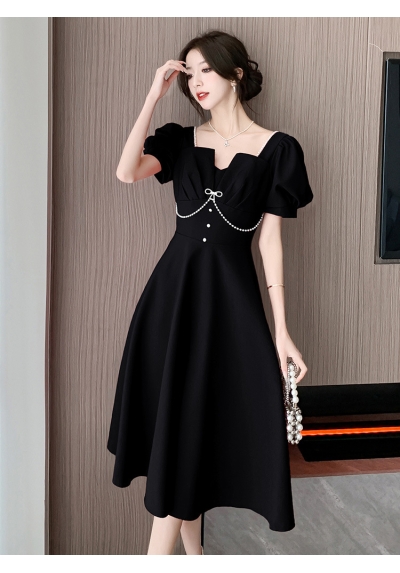 dress pesta wanita korea import  D8100