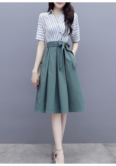 dress wanita korea D8016