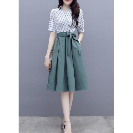 dress wanita korea D8016