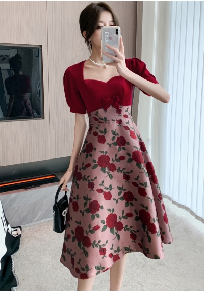 dress wanita korea import D8061