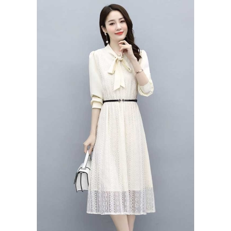 dress wanita korea D7556