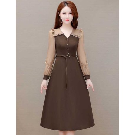 dress wanita korea D7792