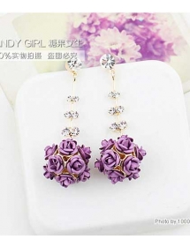 anting motif bunga TT0376