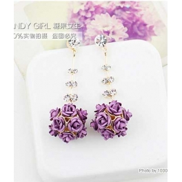 anting motif bunga TT0376