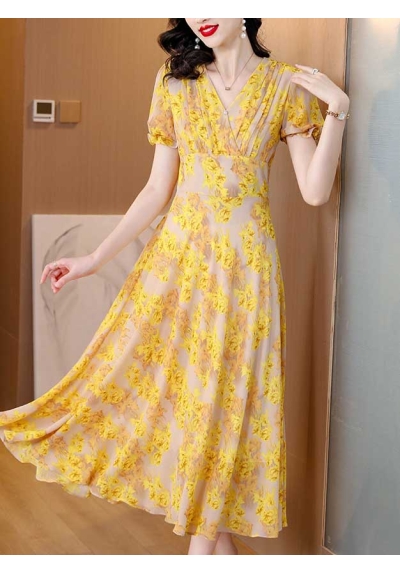 long dress wanita korea D7961