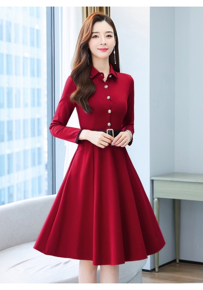 dress wanita korea D7525