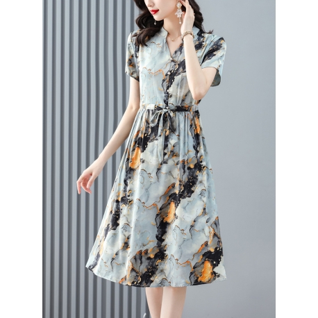 dress wanita korea D7940