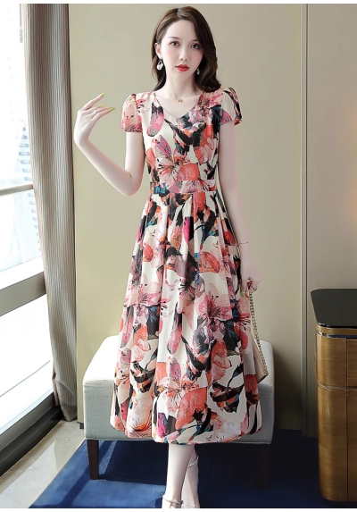 dress wanita korea D7388