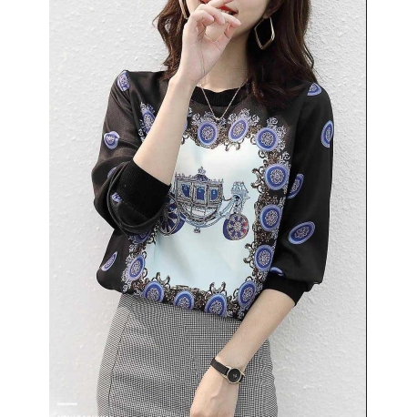 blouse wanita korea T8202