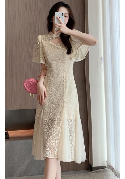 dress wanita korea D7924