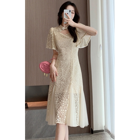 dress wanita korea D7924