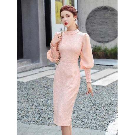 dress wanita korea import D8115