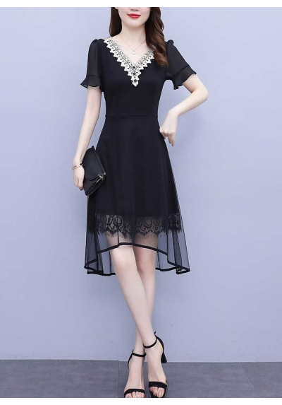 dress wanita korea import D8115