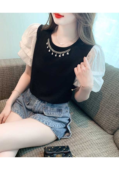 blouse wanita korea lengan balon T8355