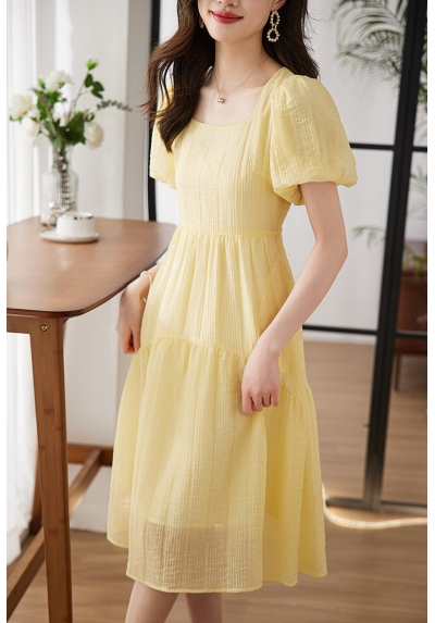 midi dress wanita korea D8169