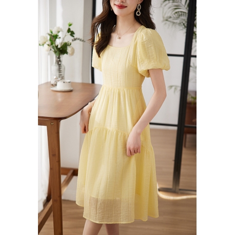 midi dress wanita korea D8169