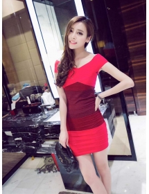 mini dress pesta D2355