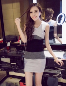 mini dress pesta D2356