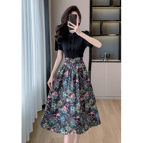 dress wanita korea D7482