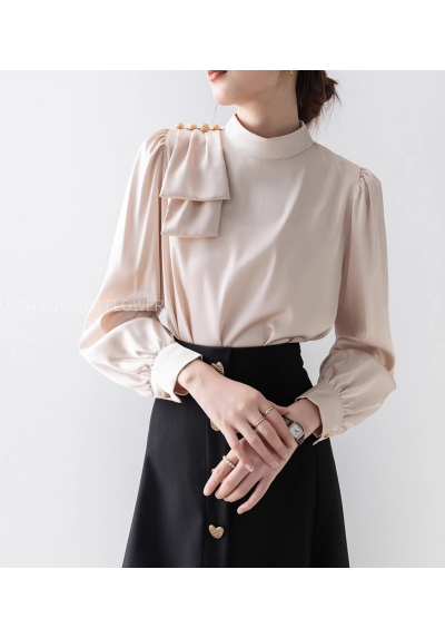 blouse wanita korea lengan panjang T8256