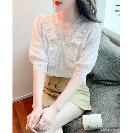 atasan blouse  wanita korea T7487