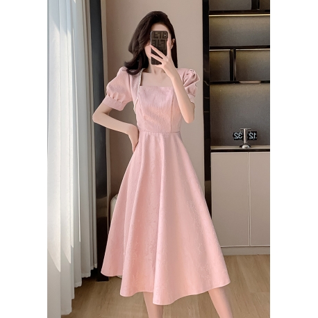 midi dress pesta wanita korea D8186