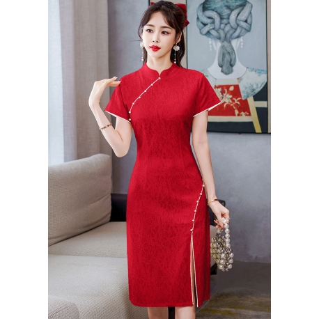 dress cheongsam import D8188