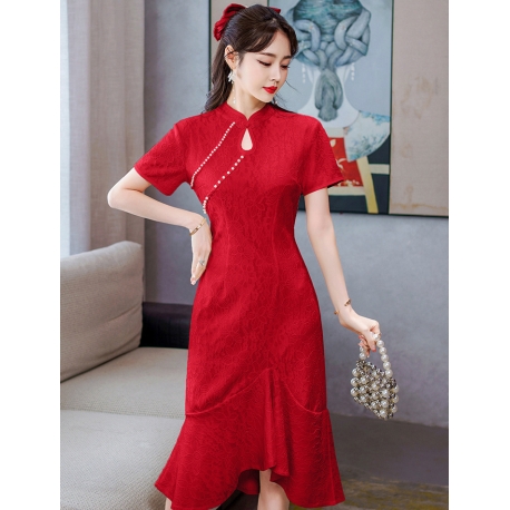 dress wanita korea D7620