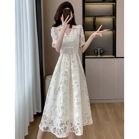 dress pesta wanita korea D8217