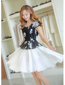 dress wanita import D2397