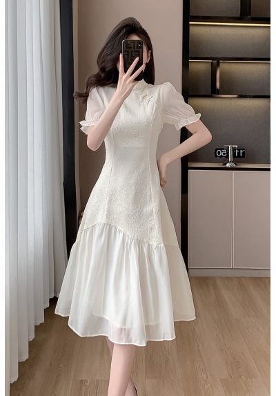 midi dress cheongsam import D8230