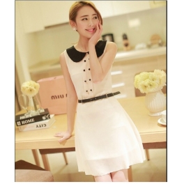 dress wanita lengan buntung d732