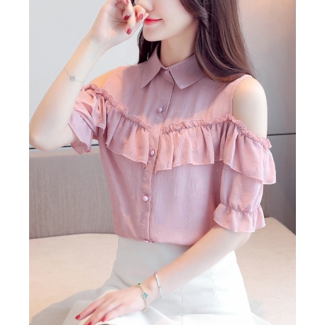 kemeja wanita korea import  T8439