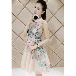 dress wanita korea D2401