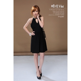 dress wanita lengan buntung d738