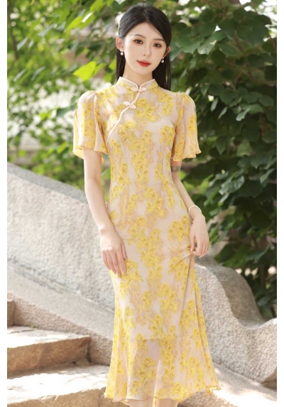 dress cheongsam import D8178