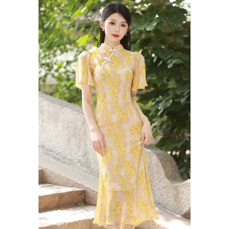 dress cheongsam import D8178