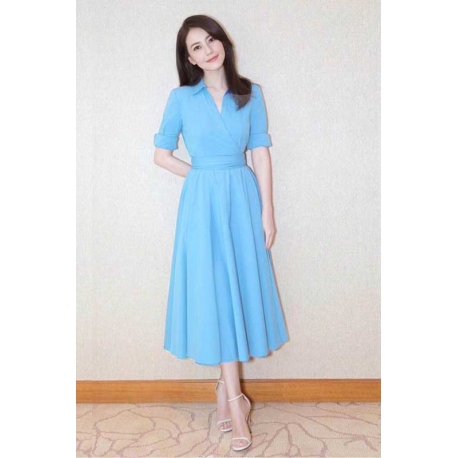 dress wanita korea D7842