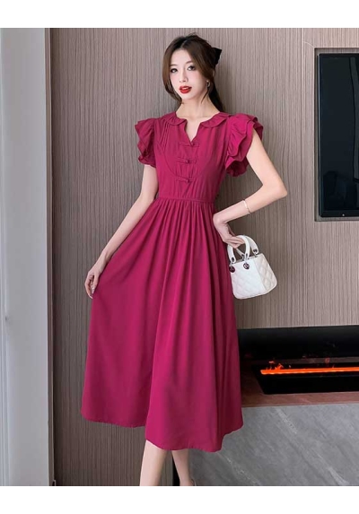 midi dress  wanita korea D8247