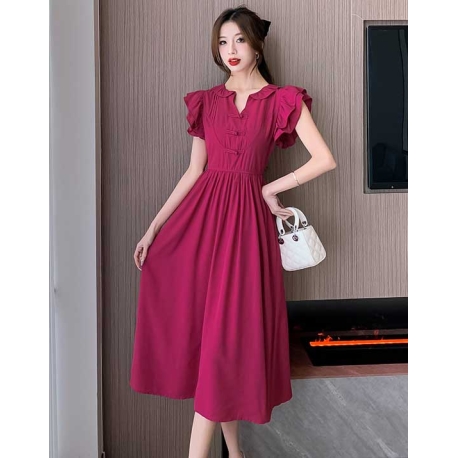 midi dress  wanita korea D8247