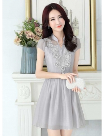 dress wanita korea D2412