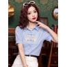 kemeja wanita korea import  T8463