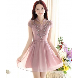 dress wanita korea D2413