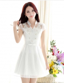 dress wanita korea D2414