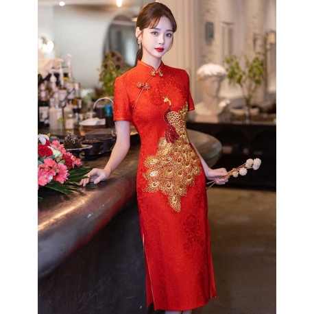 dress cheongsam import D8256