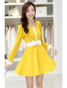 dress wanita lengan panjang D2426