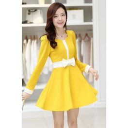 dress wanita lengan panjang D2426