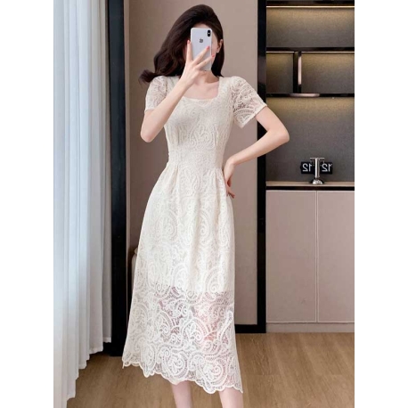 midi dress  wanita korea D8269