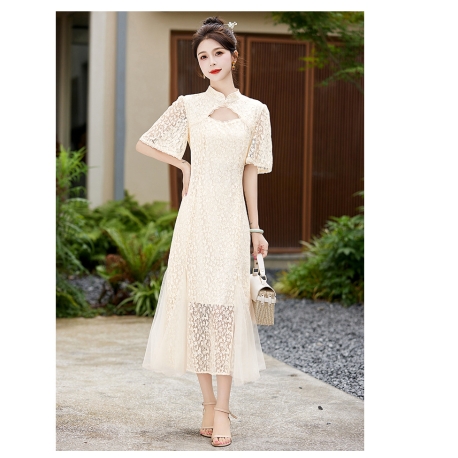 dress cheongsam modern import D8175