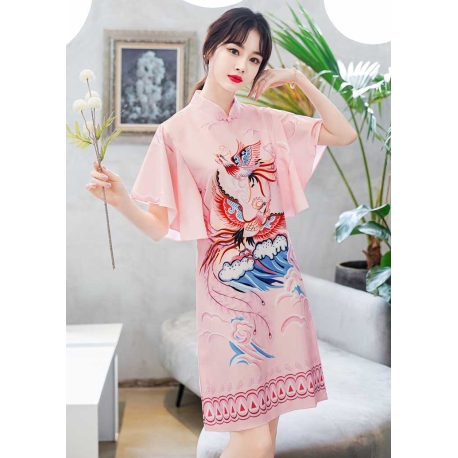 dress cheongsam wanita import D8274